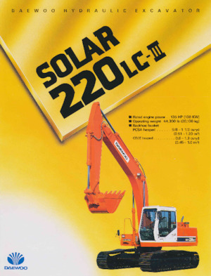 Lánctalpas kotrók Daewoo SOLAR 220 LC-III