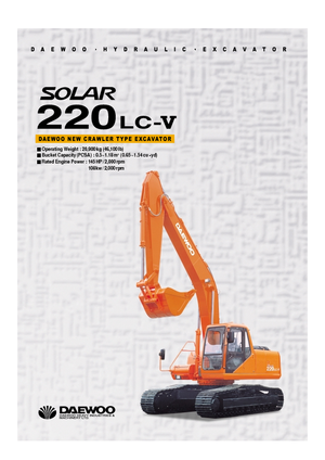 Lánctalpas kotrók Doosan Solar 220 LC-V