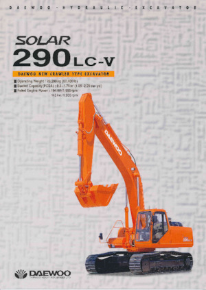 Lánctalpas kotrók Daewoo SOLAR 290LC-V