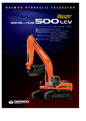 Lánctalpas kotrók Doosan Solar 500 LC-V Gigant