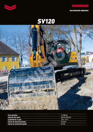 Lánctalpas kotrók Yanmar SV120 MB 