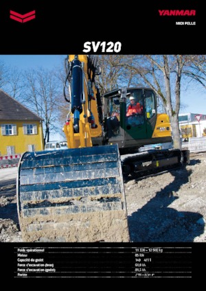 Lánctalpas kotrók Yanmar SV120 MB 