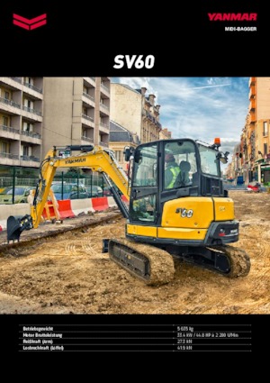 Minikotrók Yanmar SV 60