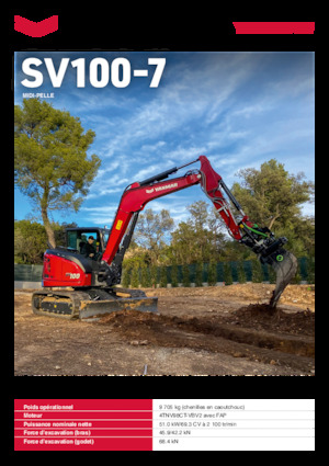 Lánctalpas kotrók Yanmar SV100-7
