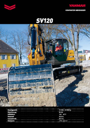 Lánctalpas kotrók Yanmar SV120