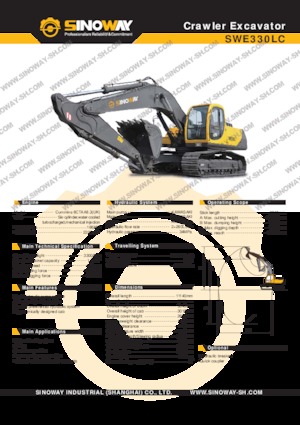 Lánctalpas kotrók Sinoway SWE330LC