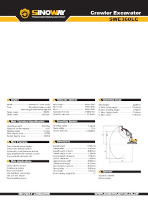 Lánctalpas kotrók Sinoway SWE360LC