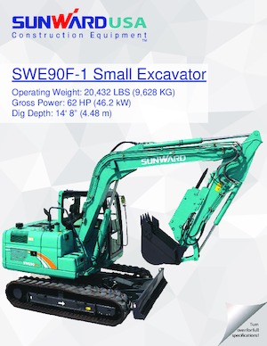 Lánctalpas kotrók Sunward SWE90F-1 