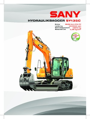 Lánctalpas kotrók Sany SY135C