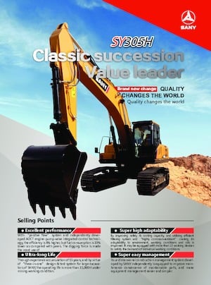 Lánctalpas kotrók Sany SY305H