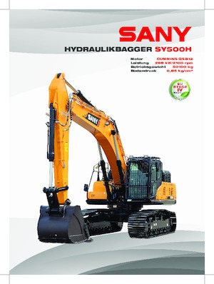 Lánctalpas kotrók Sany SY500H