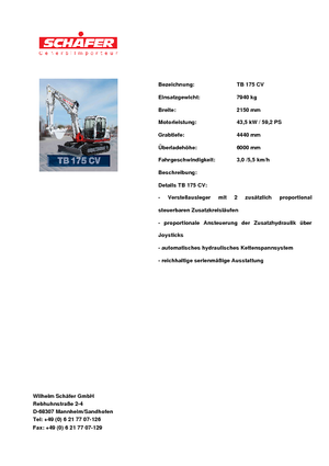 Lánctalpas kotrók Takeuchi TB 175 CV