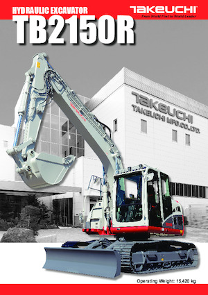 Lánctalpas kotrók Takeuchi TB 2150 R