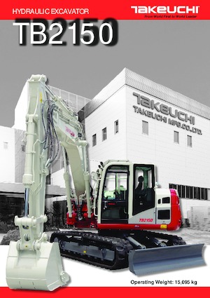 Lánctalpas kotrók Takeuchi TB 2150 C