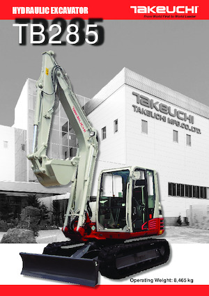 Lánctalpas kotrók Takeuchi TB 285