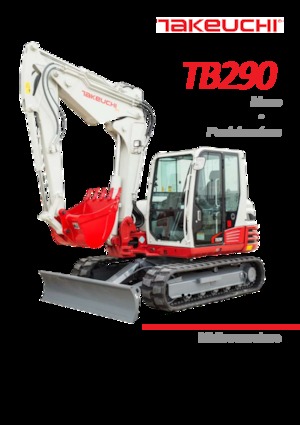 Lánctalpas kotrók Takeuchi TB290