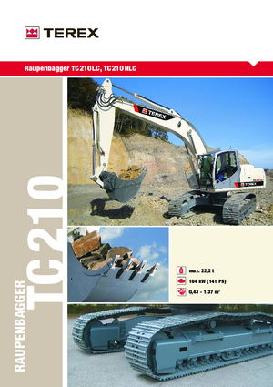 Lánctalpas kotrók Terex TC 210