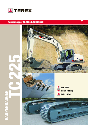 Lánctalpas kotrók Terex TC 225