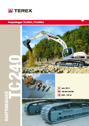 Lánctalpas kotrók Terex TC 240