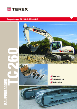 Lánctalpas kotrók Terex TC 260