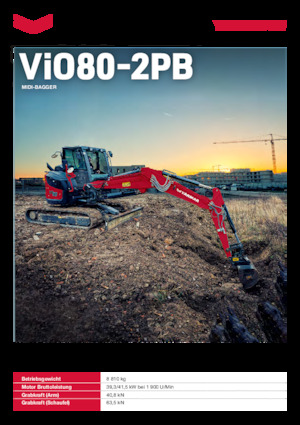 Lánctalpas kotrók Yanmar VIO80-2PB