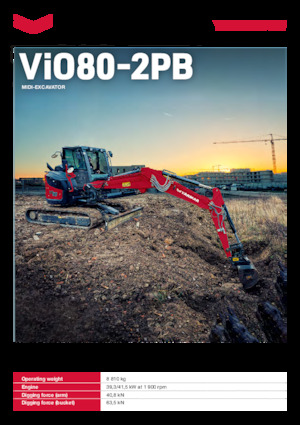 Lánctalpas kotrók Yanmar VIO80-2PB