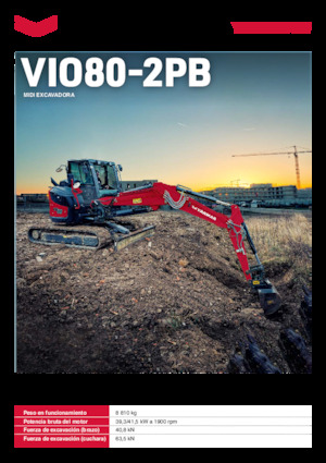 Lánctalpas kotrók Yanmar ViO80-2PB 
