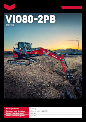 Lánctalpas kotrók Yanmar VIO80-2PB