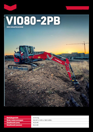 Lánctalpas kotrók Yanmar ViO80-2PB 