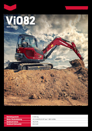 Lánctalpas kotrók Yanmar ViO82