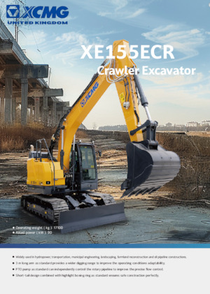 Lánctalpas kotrók XCMG XE155ECR