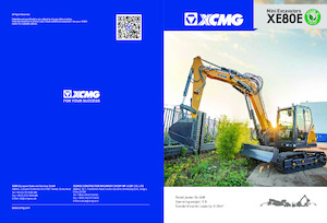 Lánctalpas kotrók XCMG XE80E Single boom