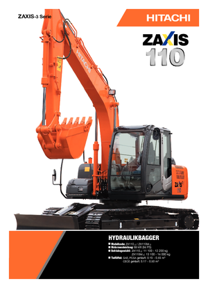 Lánctalpas kotrók Hitachi ZX 110-3