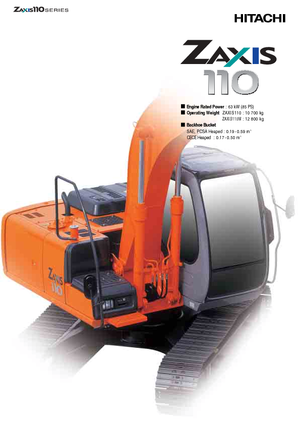Lánctalpas kotrók Hitachi ZX 110