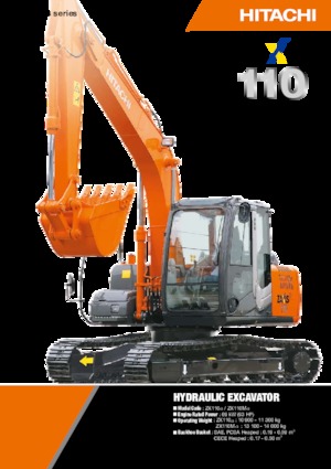 Lánctalpas kotrók Hitachi ZX 110 M 3