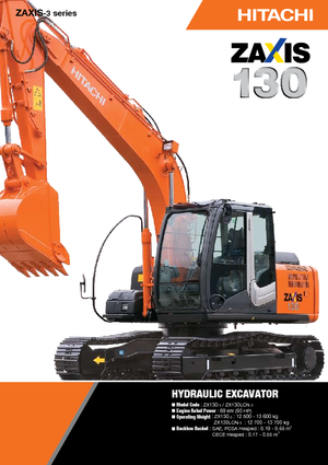 Lánctalpas kotrók Hitachi ZX 130-3