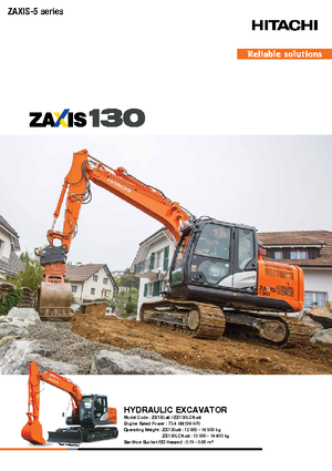 Lánctalpas kotrók Hitachi ZX 130-5