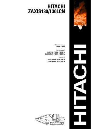 Lánctalpas kotrók Hitachi ZX 130