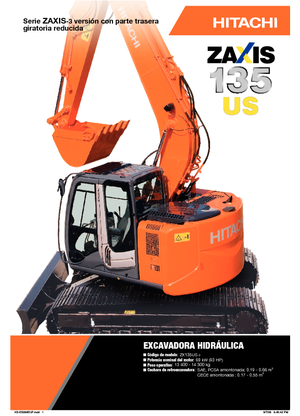 Lánctalpas kotrók Hitachi ZX 135 US-3