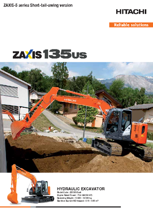 Lánctalpas kotrók Hitachi ZX 135 US-5