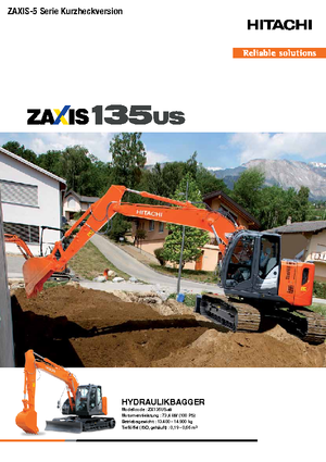 Lánctalpas kotrók Hitachi ZX 135 US-5