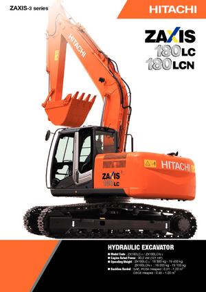 Lánctalpas kotrók Hitachi ZX 180 LC-3