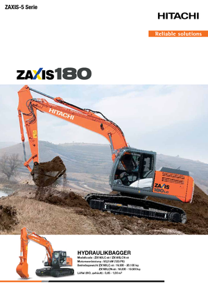 Lánctalpas kotrók Hitachi ZX 180 LC-5