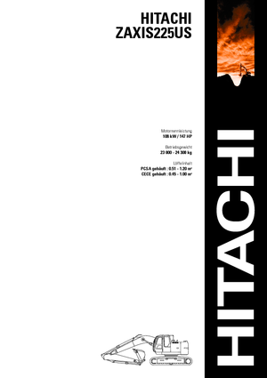 Lánctalpas kotrók Hitachi ZX 225 US