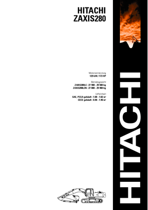 Lánctalpas kotrók Hitachi ZX 280 LCN