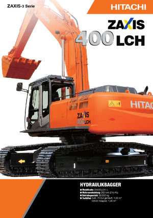 Lánctalpas kotrók Hitachi ZX 400 LCH-3