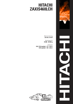 Lánctalpas kotrók Hitachi ZX 460 LCH