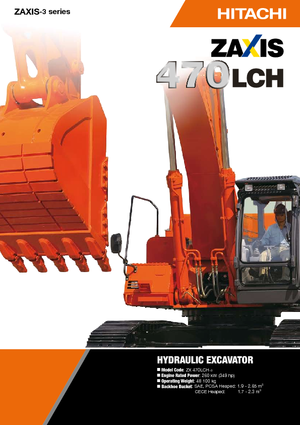 Lánctalpas kotrók Hitachi ZX 470 H-3 LD