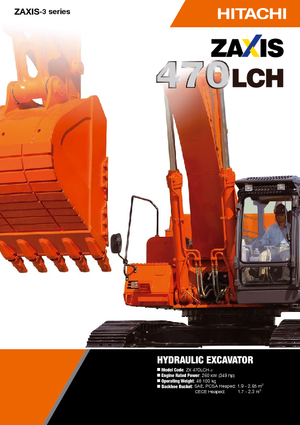 Lánctalpas kotrók Hitachi ZX 470 LCH-3