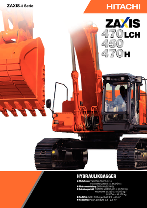 Lánctalpas kotrók Hitachi ZX 470 LCH-3